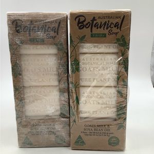 TWO Australian Botanical goat milk 8pc triple milled soap bar-16 TOTAL- NEW